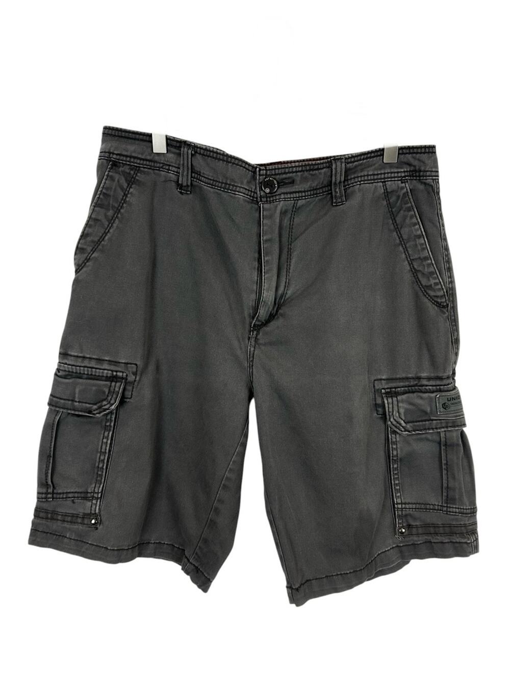 Union Bay Men's Charcoal Cargo Shorts Size 34